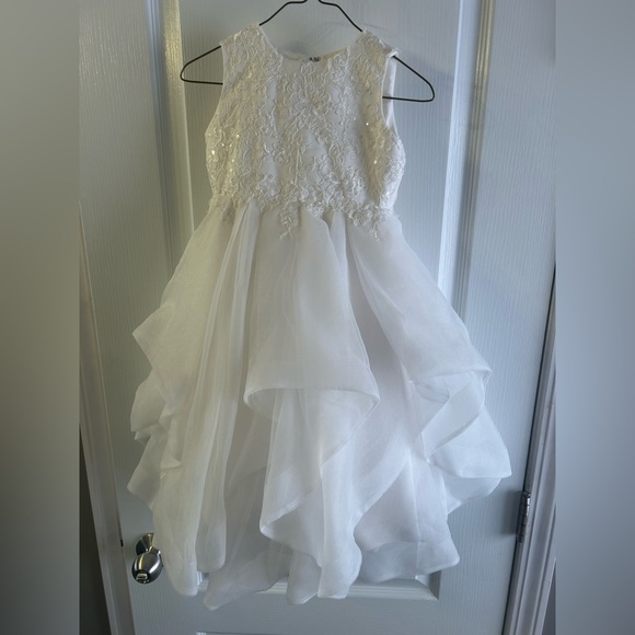 Joan Calabrese Flower Girl Dress, Ivory 2T/3T - Picture 3 of 6